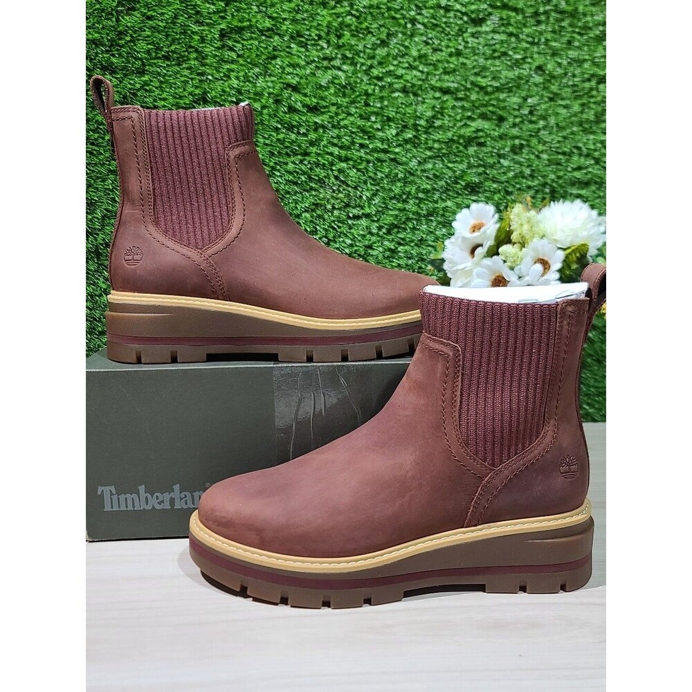Timberland Cervinia Valley Chelsea Boots /MD Brown Full Grain US Women's 7.5 NEW